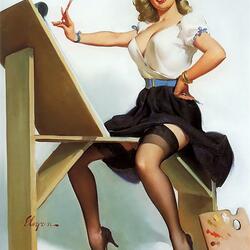 Пазл: Художник