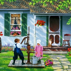 Пазл: На колонке