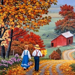 Пазл: Друзья на прогулке