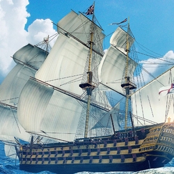 Пазл: Парусник