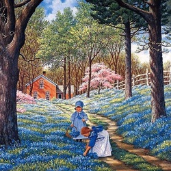 Пазл: Голубое чудо