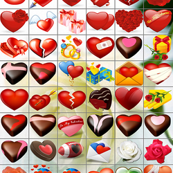 Пазл: Сердечки