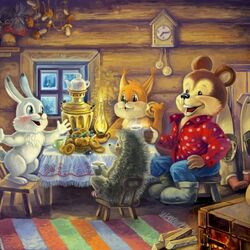 Пазл: Дружеское чаепитие