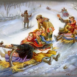 Пазл: Катание с горки