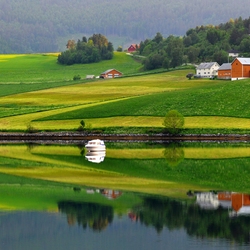 Пазл: Над озерной гладью