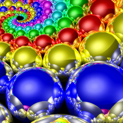 Пазл: Яркие шарики