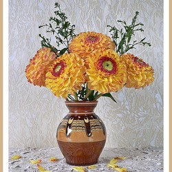 Пазл: Пламенный букет