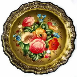 Пазл: Жостовский поднос