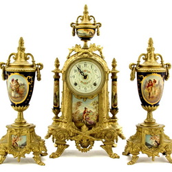 Пазл: Часы в фарфоре