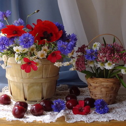 Пазл: Плетеное кашпо