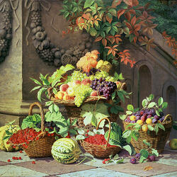 Пазл: Корзины фруктов