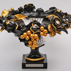 Пазл: Ваза для фруктов из Богемского стекла