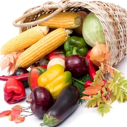 Пазл: Корзина с овощами