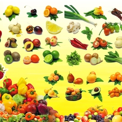 Пазл: Овощи и фрукты