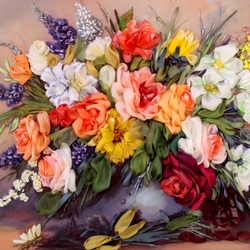 Пазл: Вышивка шелком