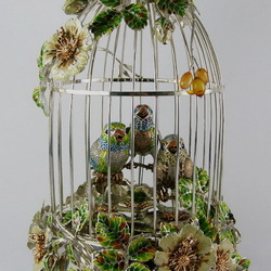 Пазл: Клетка с птичками