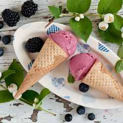 Пазл: Мороженое с ежевикой