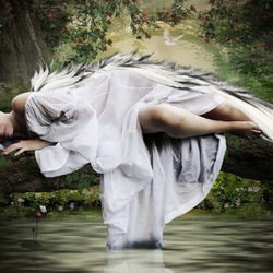 Пазл: Ангел у воды