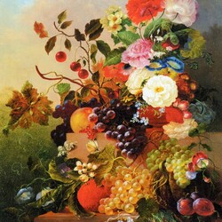 Пазл: Цветы и ягоды