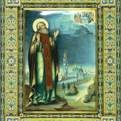 Пазл: Икона Сергий Радонежский