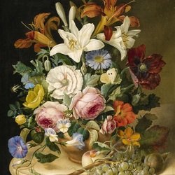 Пазл: Букет цветов в  вазе