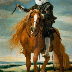Пазл: Портрет Маркиза Леганеса верхом на лошади