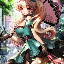 Пазл: Mujer y sombrilla \ Девушка и зонтик