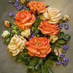 Пазл: Шелковые розы