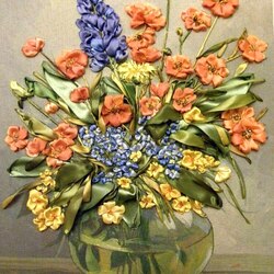 Пазл: Шелковый букет