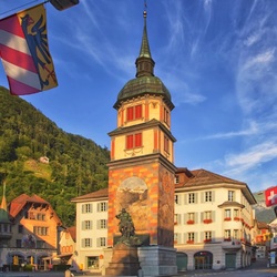 Пазл: Альтдорф. Памятник Вильгельму Теллю