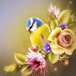 Пазл: Птичка