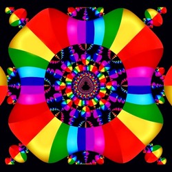 Пазл: Яркий фрактал