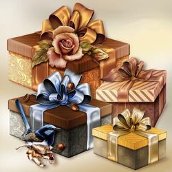 Пазл: Подарки