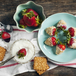 Пазл: Клубничный десерт