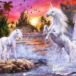 Пазл: Заводь единорогов
