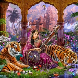 Пазл: Индийская принцесса