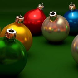 Пазл: Новогодние шары