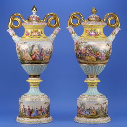 Пазл: Антикварные вазы