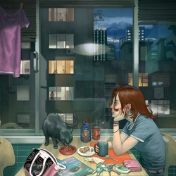 Пазл: У окошка