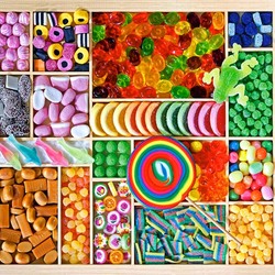 Пазл: Разноцветные сладости