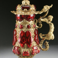 Пазл: Ваза из стекла и позолоченного серебра