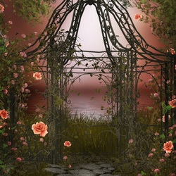 Пазл: Розы в саду