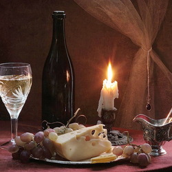 Пазл: Натюрморт с вином