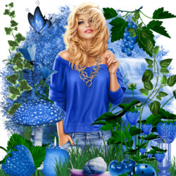 Пазл: Синяя сказка