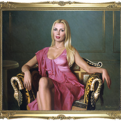 Пазл: Девушка в кресле