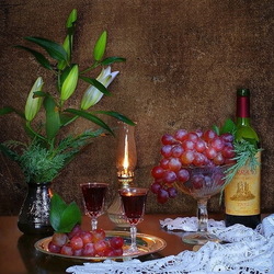 Пазл: Натюрморт с вином