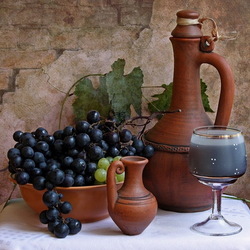 Пазл: Натюрморт с вином