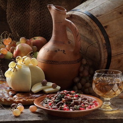 Пазл: Натюрморт с вином