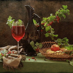 Пазл: Натюрморт с вином