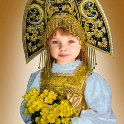 Пазл: Русская красавица в кокошнике